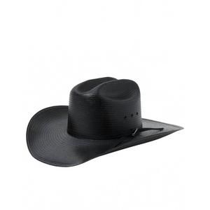 NEW STETSON men's coal mine 10x straw hat in black